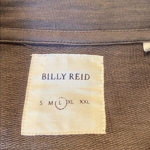 Billy Reid Cotton Olive Green Brown Suede Zip Track Jacket Size LARGE